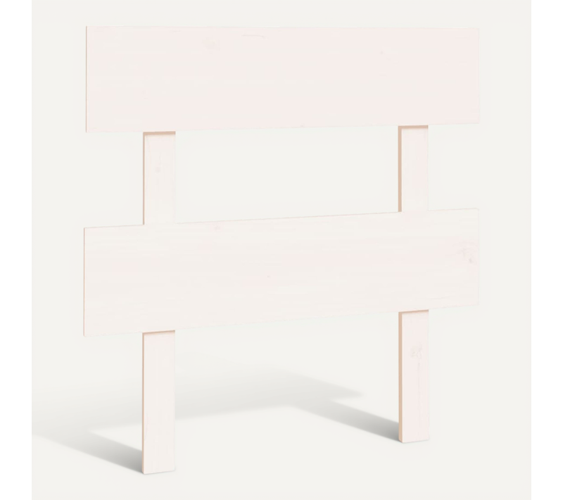 Tête De Lit Blanc 93,5x3x81 Cm Bois Massif De Pin