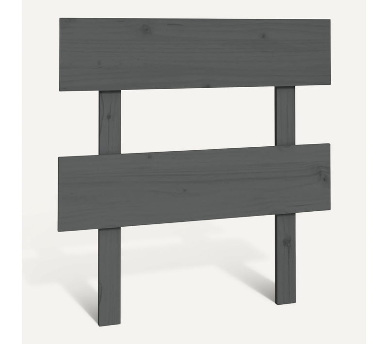 Tête De Lit Gris 93,5x3x81 Cm Bois Massif De Pin