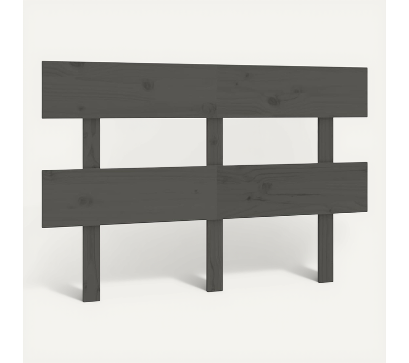 Tête De Lit Gris 138x3x81 Cm Bois Massif De Pin