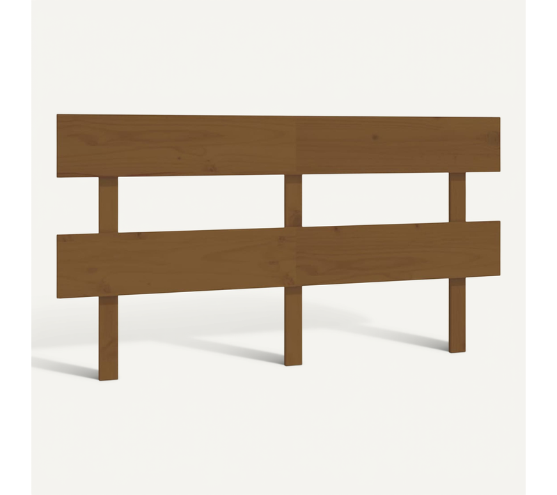 Tête De Lit Marron Miel 154x3x81 Cm Bois Massif De Pin