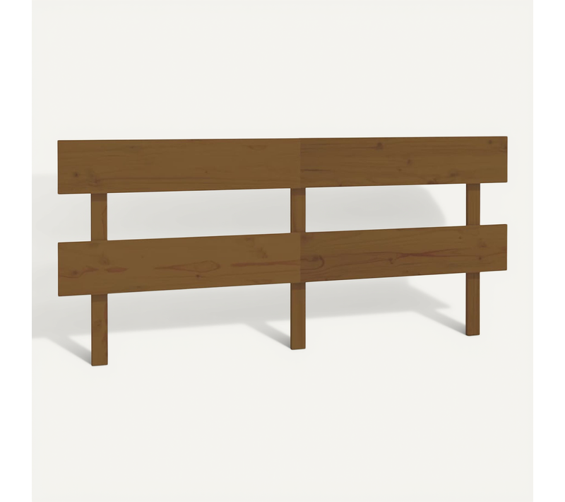 Tête De Lit Marron Miel 184x3x81 Cm Bois Massif De Pin