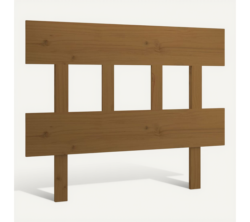 Tête De Lit Marron Miel 93,5x3x81 Cm Bois Massif De Pin