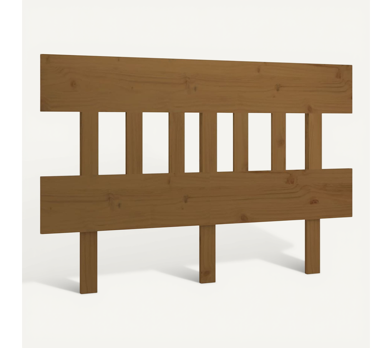 Tête De Lit Marron Miel 138,5x3x81 Cm Bois Massif De Pin