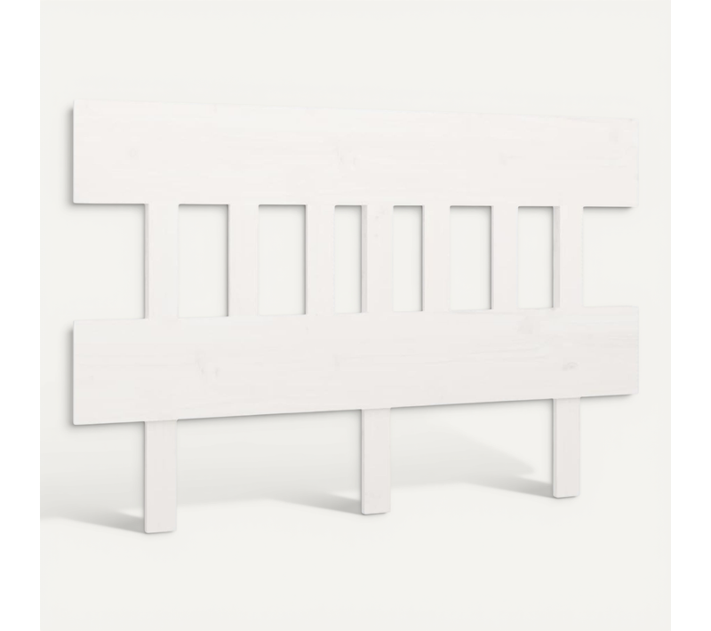 Tête De Lit Blanc 163,5x3x81 Cm Bois Massif De Pin