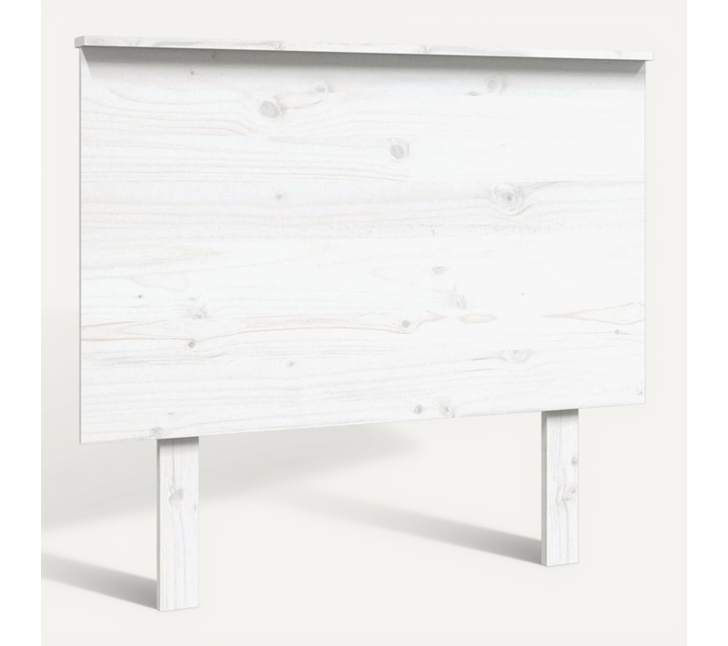 Tête De Lit Blanc 94x6x82,5 Cm Bois Massif De Pin