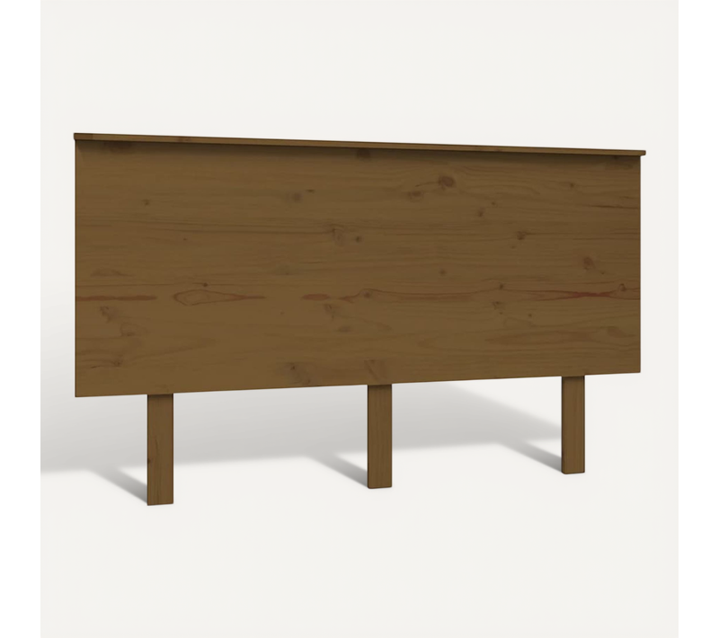Tête De Lit Marron Miel 139x6x82,5 Cm Bois Massif De Pin