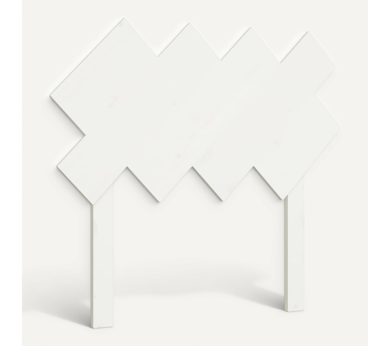 Tête De Lit Blanc 92x3x81 Cm Bois Massif De Pin