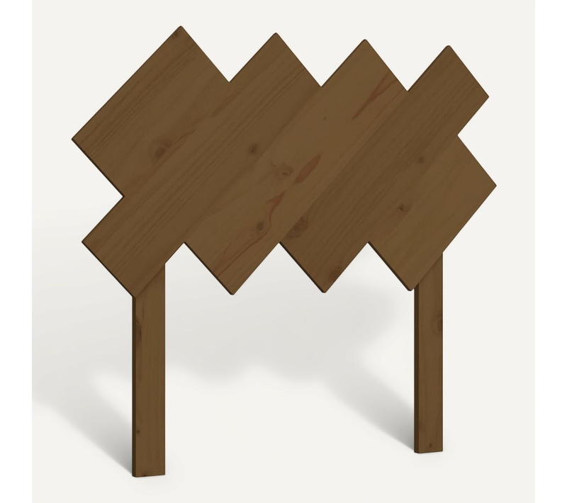 Tête De Lit Marron Miel 92x3x81 Cm Bois Massif De Pin