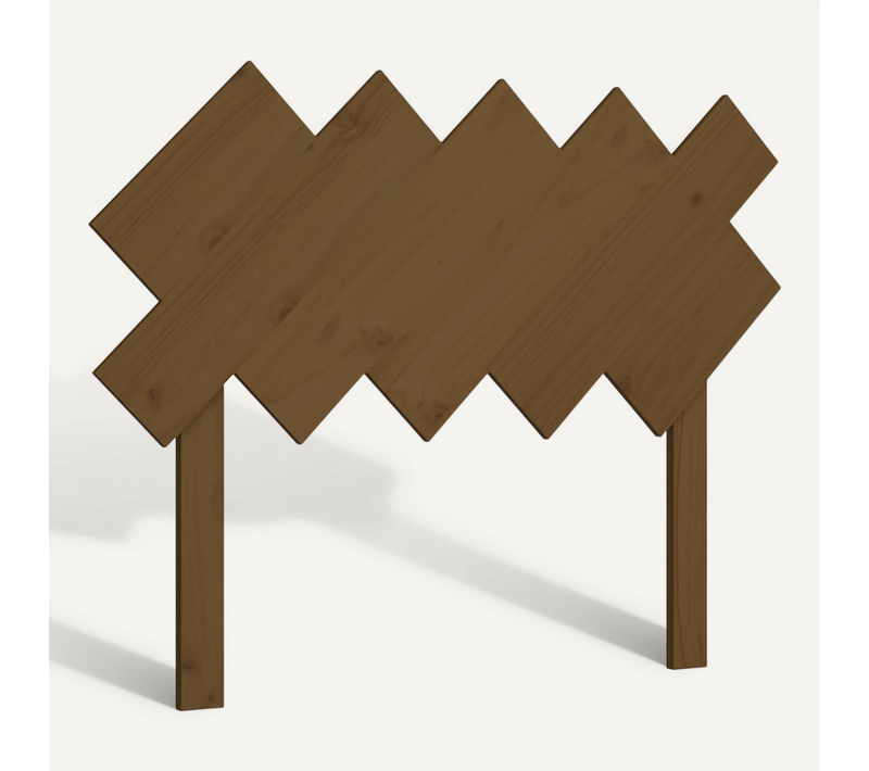 Tête De Lit Marron Miel 104x3x80,5 Cm Bois Massif De Pin