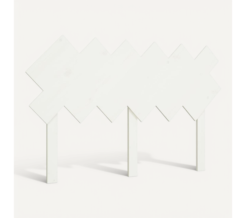 Tête De Lit Blanc 132x3x81 Cm Bois Massif De Pin
