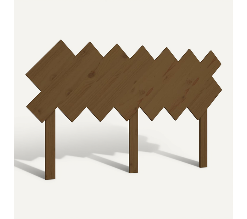 Tête De Lit Marron Miel 151,5x3x81 Cm Bois Massif De Pin