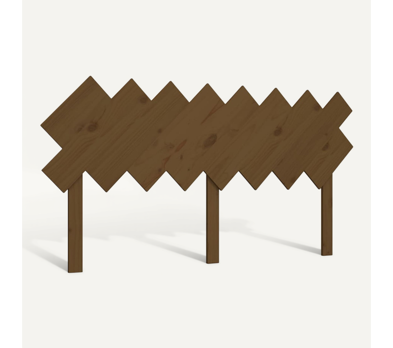 Tête De Lit Marron Miel 159,5x3x80,5 Cm Bois Massif De Pin
