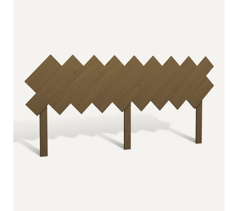 Tête De Lit Marron Miel 178x3x80,5 Cm Bois Massif De Pin