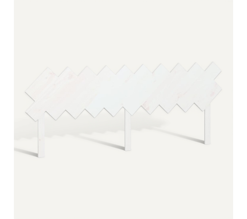 Tête De Lit Blanc 196x3x80,5 Cm Bois Massif De Pin
