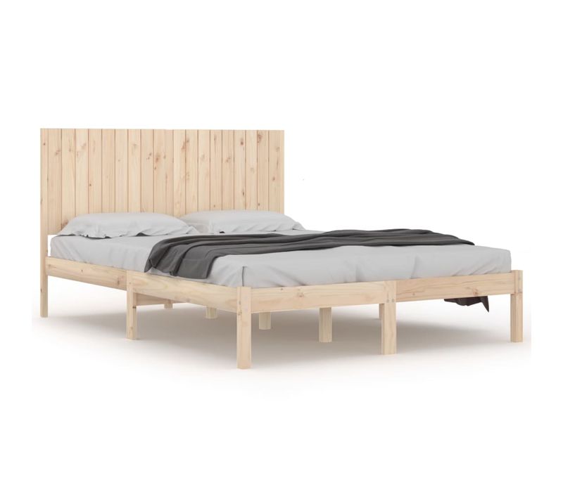 Cadre De Lit Sans Matelas 180x200 Cm Bois Massif