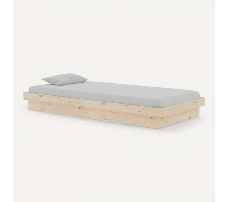 Cadre De Lit Sans Matelas Bois Massif