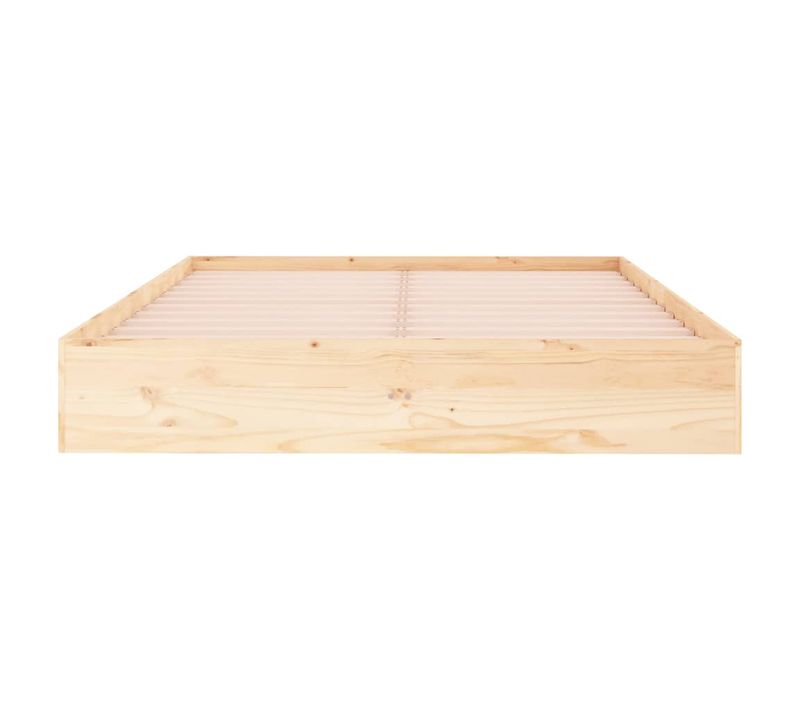 Cadre De Lit Bois Massif Pin 140x190 Cm