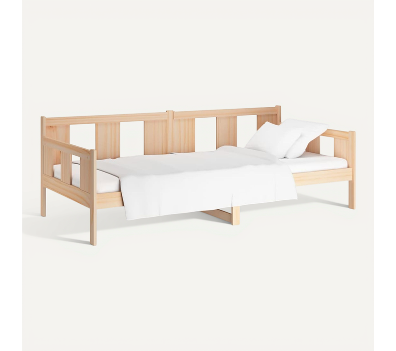 Lit De Jour Sans Matelas Bois De Pin Massif 90x190 Cm