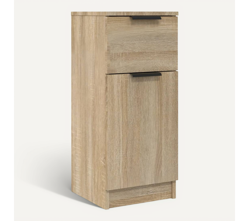 Buffet Chêne Sonoma 30x30x70 Cm Bois Contreplaqué