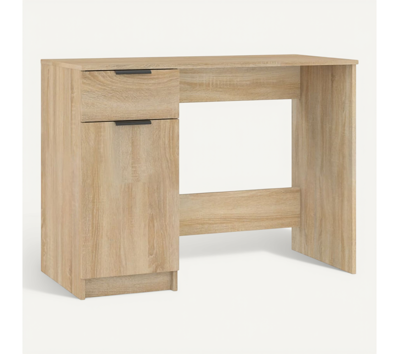Bureau Chêne Sonoma 100x50x75 Cm Bois Contreplaqué