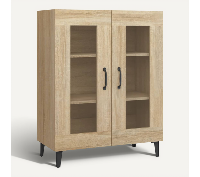 Buffet Chêne Sonoma 69,5x34x90 Cm Bois Contreplaqué