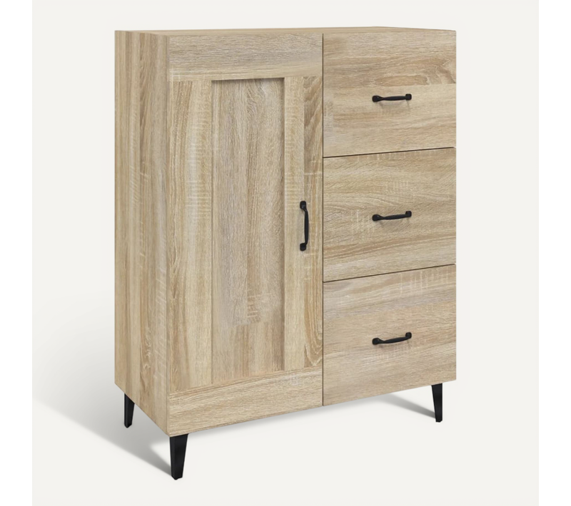 Buffet Chêne Sonoma 69,5x34x90 Cm Bois Contreplaqué