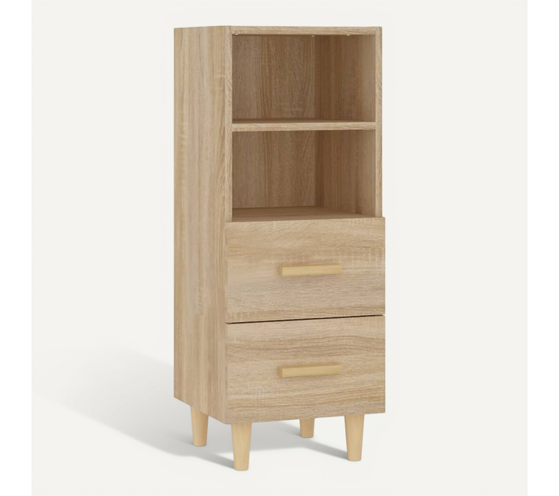 Buffet Chêne Sonoma 34,5x34x90 Cm Bois Contreplaqué