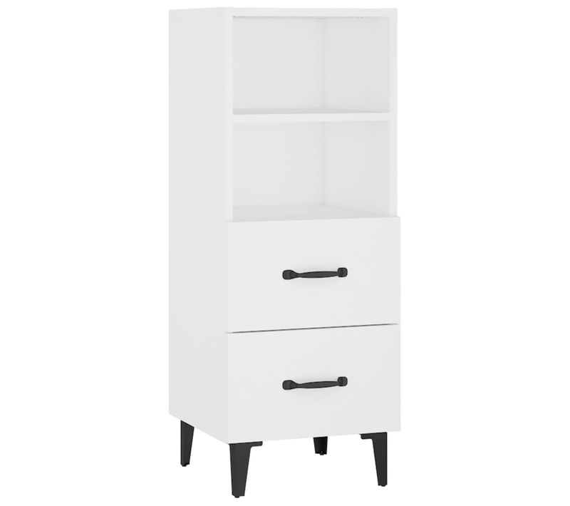 Buffet Blanc 34,5x34x90 Cm Bois Contreplaqué