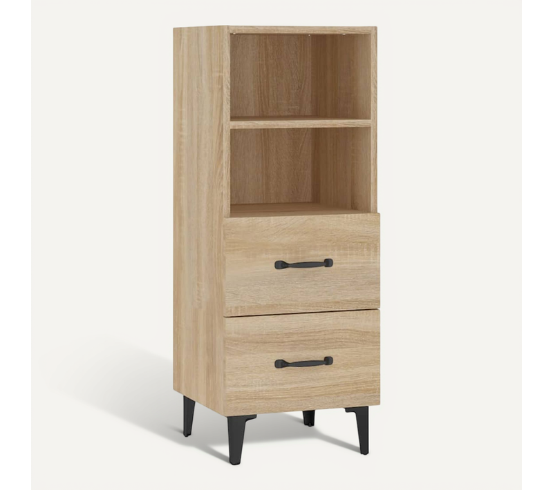 Buffet Chêne Sonoma 34,5x34x90 Cm Bois Contreplaqué