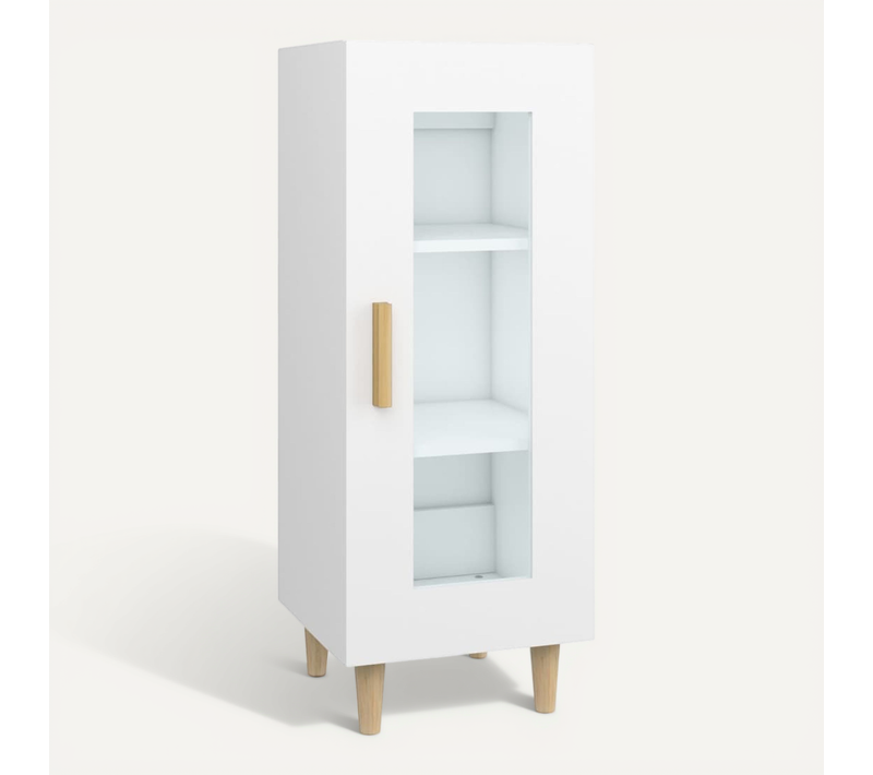 Buffet Blanc 34,5x34x90 Cm Bois Contreplaqué