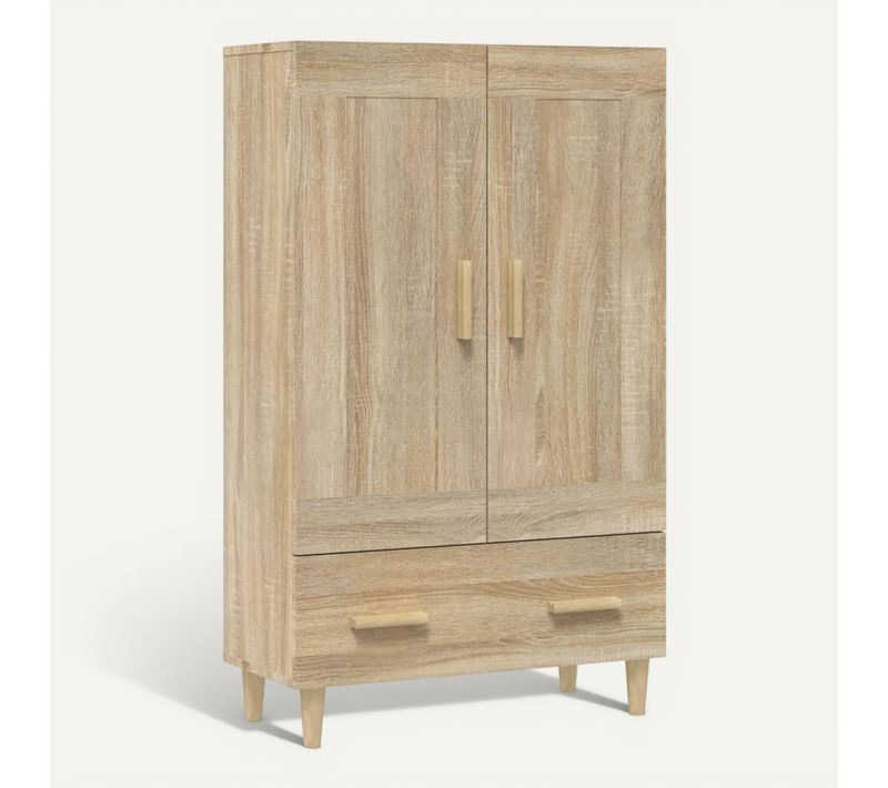 Buffet Haut Chêne Sonoma 70x31x115 Cm Bois Contreplaqué
