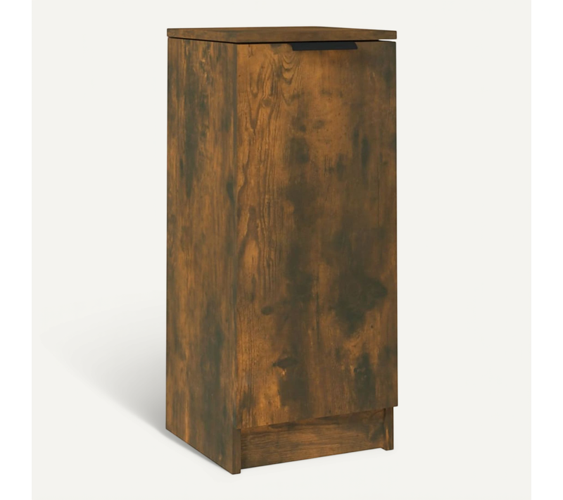 Buffet Chêne Fumé 30x30x70 Cm Bois Contreplaqué