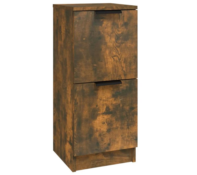 Buffet Chêne Fumé 30x30x70 Cm Bois Contreplaqué