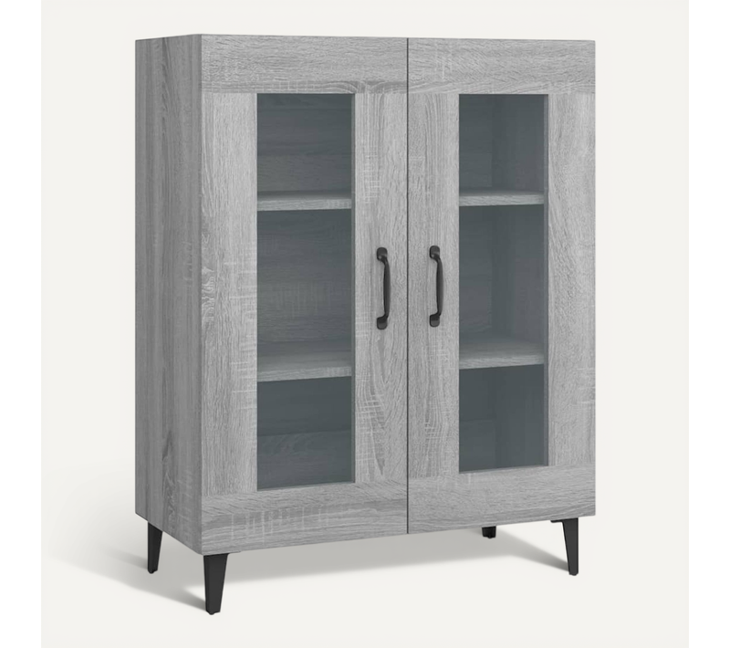 Buffet Sonoma Gris 69,5x34x90 Cm Bois Contreplaqué