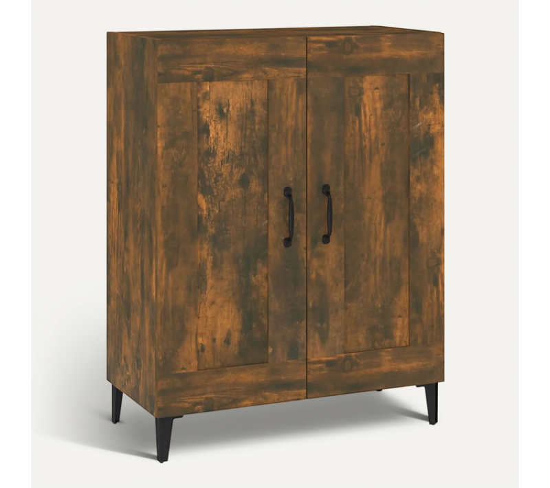 Buffet Chêne Fumé 69,5x34x90 Cm Bois Contreplaqué