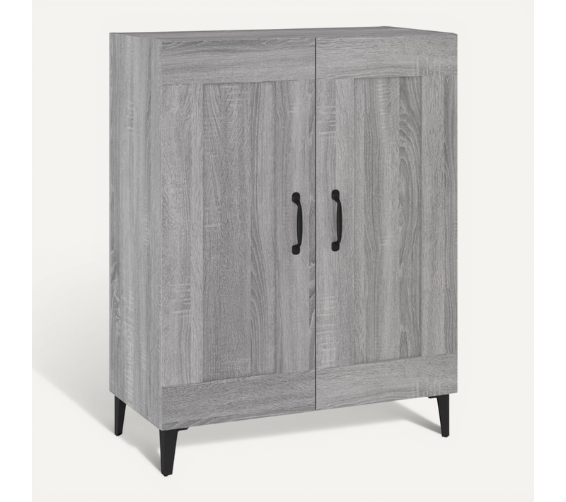 Buffet Sonoma Gris 69,5x34x90 Cm Bois Contreplaqué
