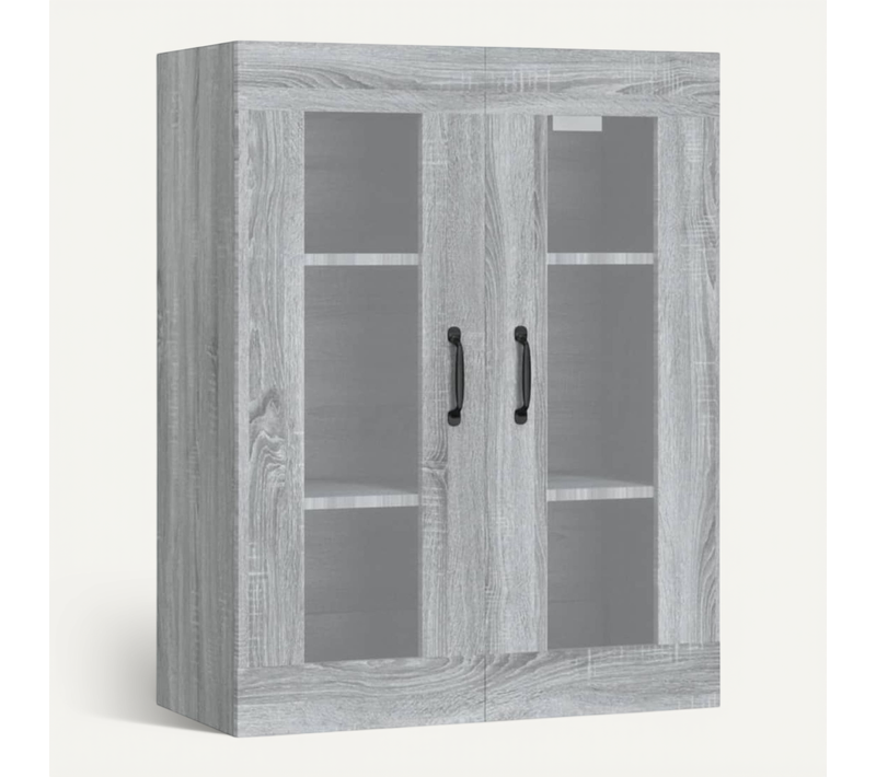 Armoire Murale Suspendue Sonoma Gris 69,5x34x90 Cm
