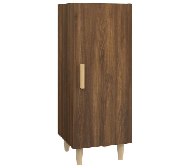 Buffet Chêne Marron 34,5x34x90 Cm Bois Contreplaqué