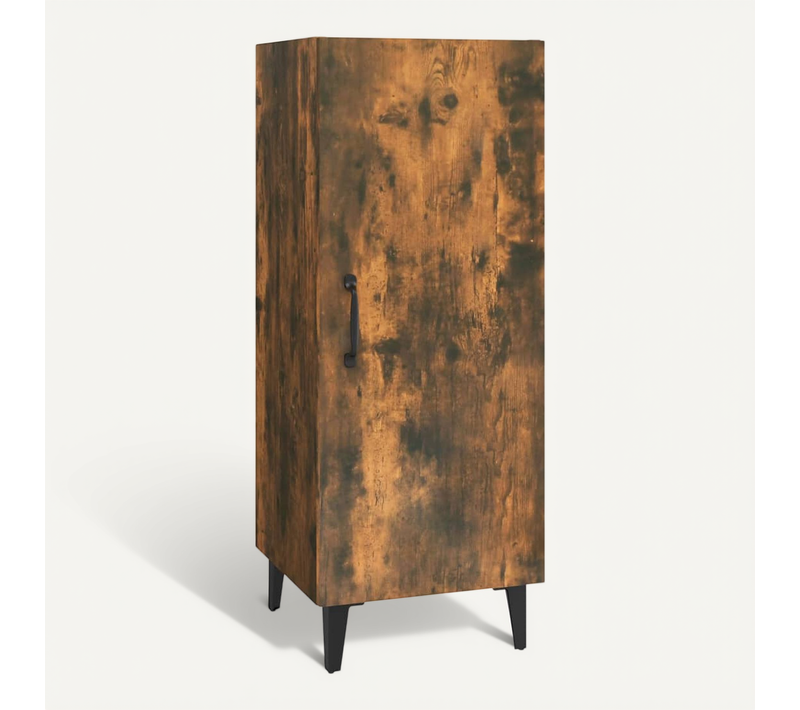 Buffet Chêne Fumé 34,5x34x90 Cm Bois Contreplaqué