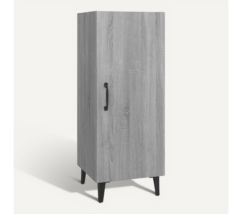 Buffet Sonoma Gris 34,5x34x90 Cm Bois Contreplaqué