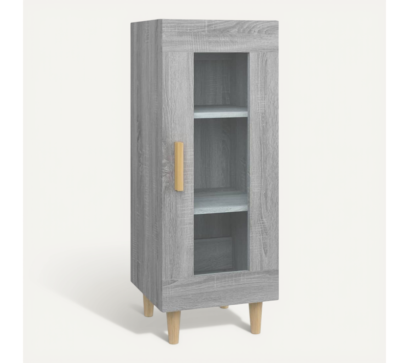 Buffet Sonoma Gris 34,5x34x90 Cm Bois Contreplaqué