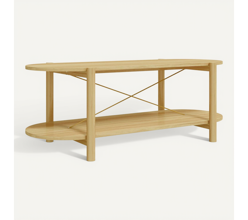 Table Basse 110x48x40 Cm Bois Contreplaqué
