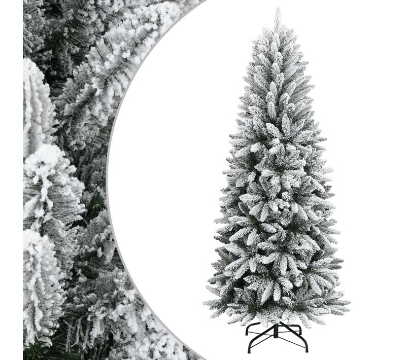 Sapin De Noël Artificiel Avec Neige Floquée 120 Cm Pvc Et Pe