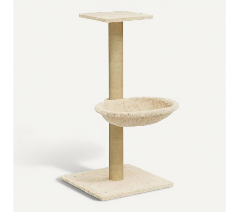 Arbre À Chat Avec Griffoir En Sisal Crème 74 Cm