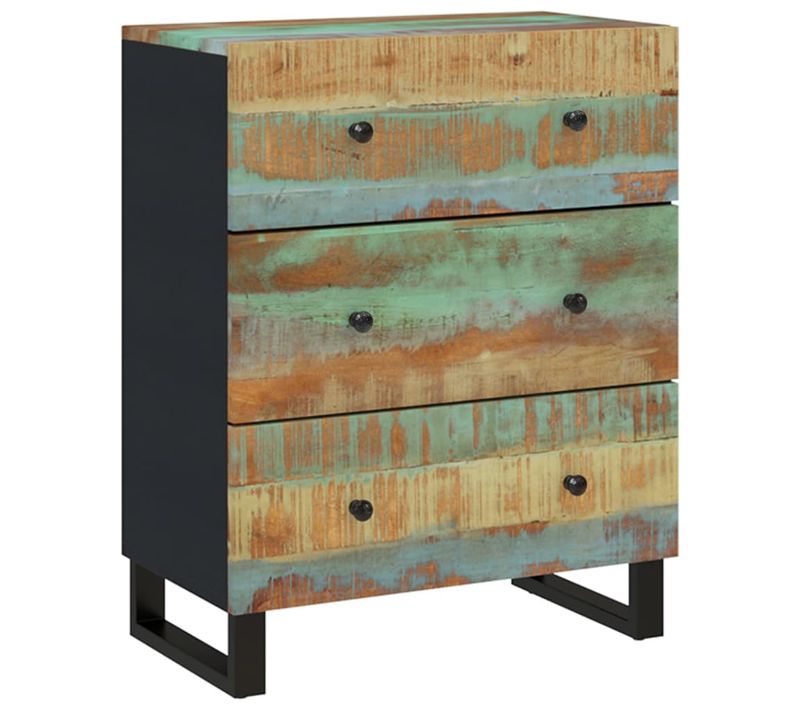 Buffet 60x33x75 Cm Bois Massif De Récupération