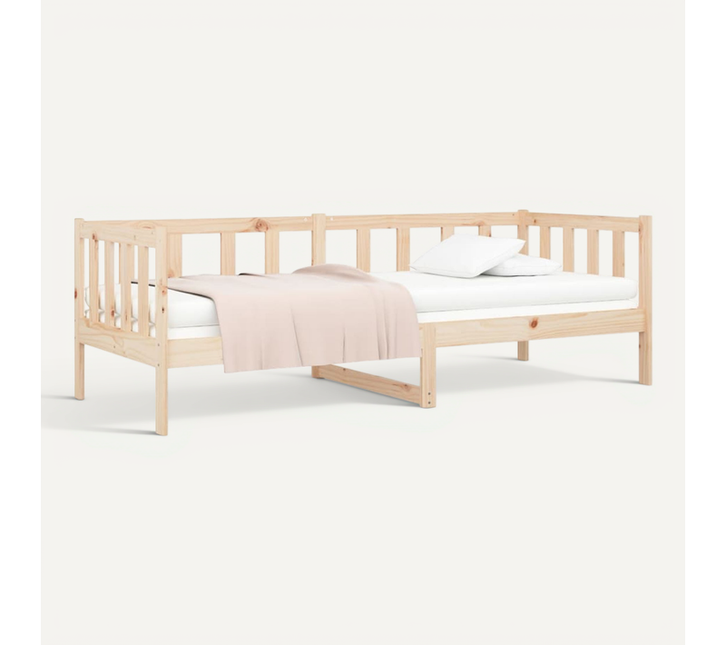 Lit 90x190 Cm Bois De Pin Massif