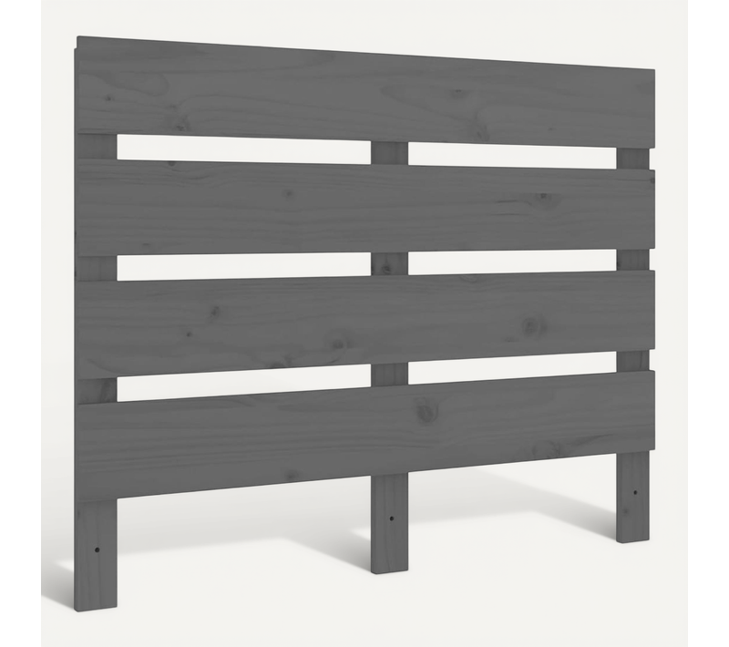 Tête De Lit Gris 100x3x80 Cm Bois Massif De Pin