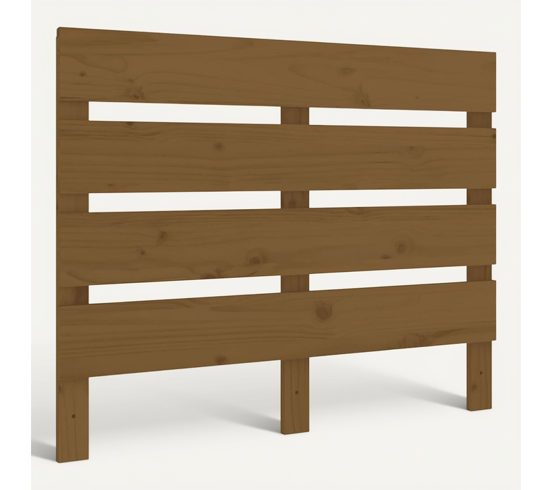 Tête De Lit Marron Miel 100x3x80 Cm Bois Massif De Pin