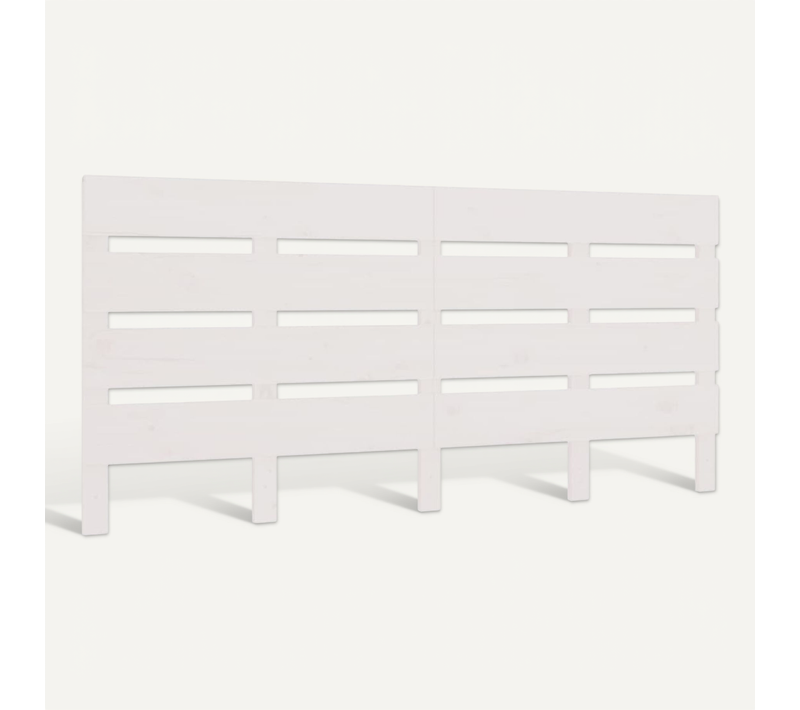 Tête De Lit Blanc 160x3x80 Cm Bois Massif De Pin