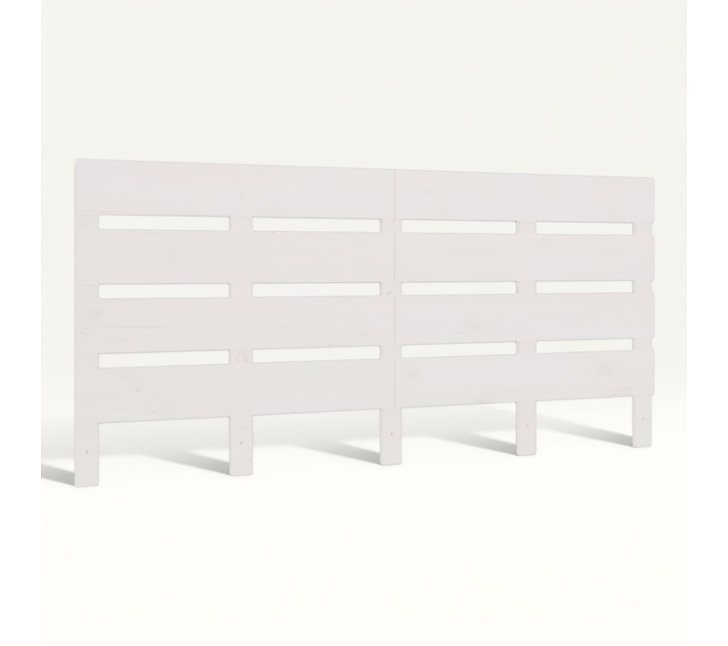 Tête De Lit Blanc 200x3x80 Cm Bois Massif De Pin
